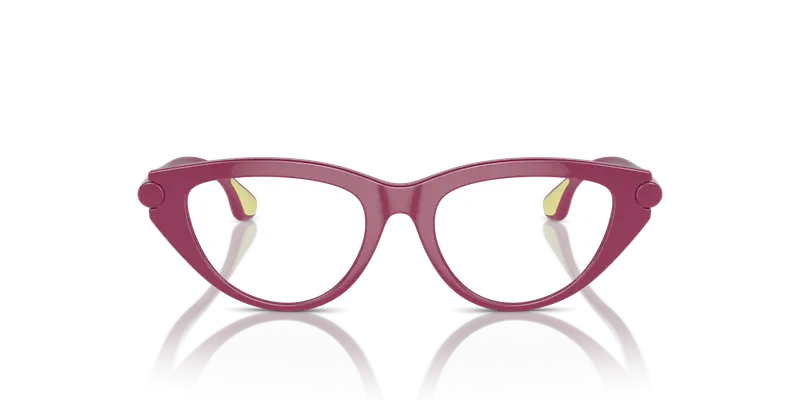 Burberry Bambino JB2011U 4134 Montature da vista Iniettato Rosa Trasparente Cat Eye Normale miniatura 2