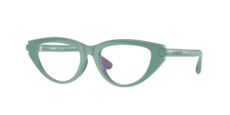 Burberry Bambino JB2011U 4136 Montature da vista Iniettato Verde Trasparente Cat Eye Normale