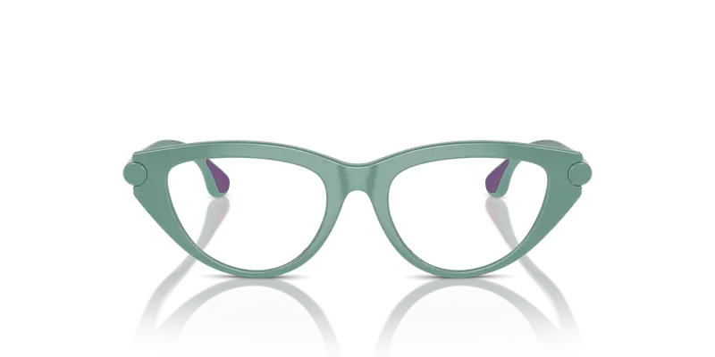 Burberry Bambino JB2011U 4136 Montature da vista Iniettato Verde Trasparente Cat Eye Normale miniatura 2