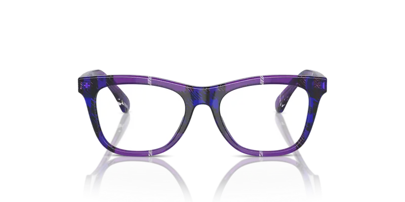 Burberry Bambino JB2012 4113 Montature da vista Acetato Viola Trasparente Squadrata Normale miniatura 2