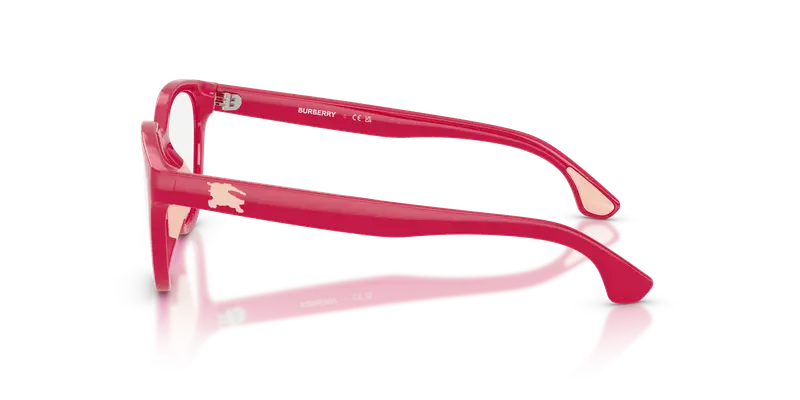 Burberry Bambino JB2013U 4131 Montature da vista Iniettato Rosa Trasparente Pantos Normale miniatura 3