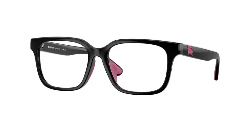 Burberry Bambino JB2014U  3001 Montature da vista Iniettato Nero Trasparente Squadrata Normale