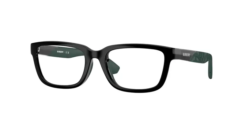 Burberry Bambino JB2015U  3001 Montature da vista Iniettato Nero Trasparente Squadrata Normale