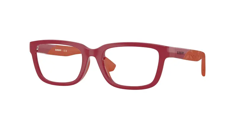 Burberry Bambino JB2015U  4181 Montature da vista Iniettato Rosso Trasparente Squadrata Normale