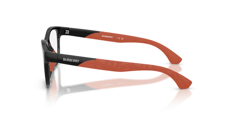 Burberry Bambino JB2016U 4184 Montature da vista Iniettato Nero Trasparente Squadrata Normale miniatura 3