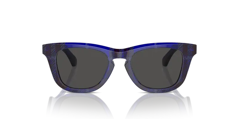 Burberry Bambino JB4002 411480 Occhiali da sole Acetato Blu Blu Squadrata Normale miniatura 2