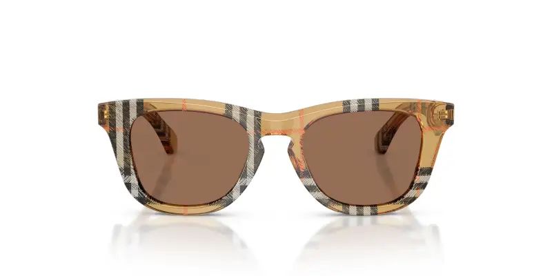 Bambino JB4002 416373 Occhiali da sole Acetato Marrone Marrone Squadrata Normale miniatura 3