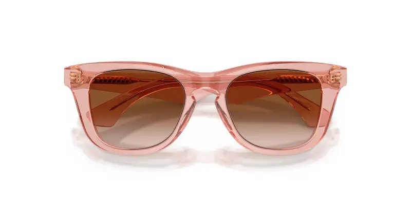 Bambino JB4002 421413 Occhiali da sole Acetato Rosa Marrone Squadrata Normale Sfumato miniatura 2