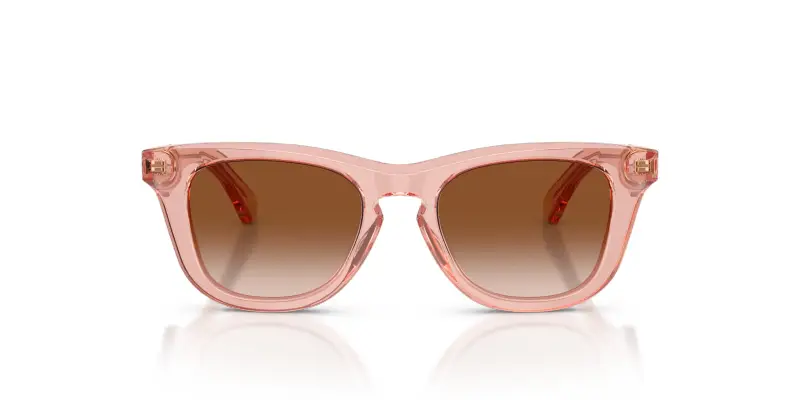 Bambino JB4002 421413 Occhiali da sole Acetato Rosa Marrone Squadrata Normale Sfumato miniatura 3