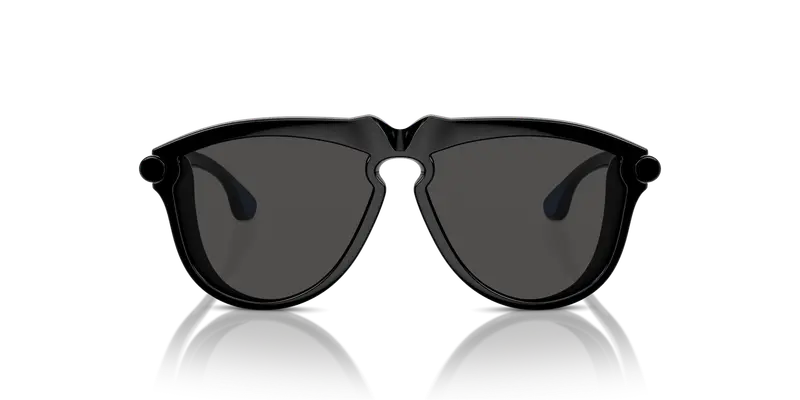 Burberry Bambino JB4003U 300187 Occhiali da sole Iniettato Nero Grigio Pilot Normale miniatura 2