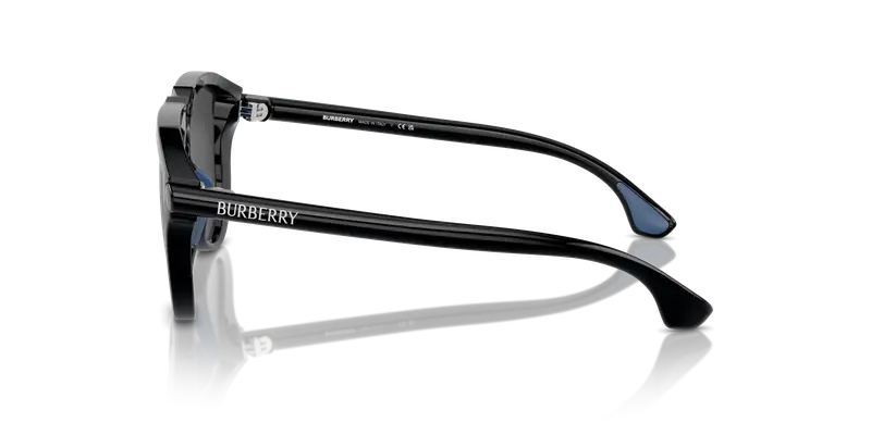 Burberry Bambino JB4003U 300187 Occhiali da sole Iniettato Nero Grigio Pilot Normale miniatura 3