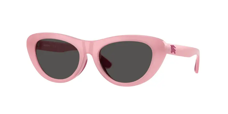Burberry Bambino JB4004U  418087 Occhiali da sole Iniettato Rosa Grigio Cat Eye Normale