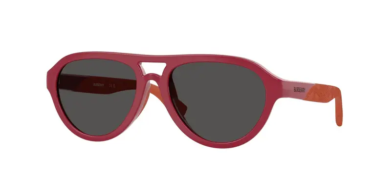 Burberry Bambino JB4005U  418187 Occhiali da sole Iniettato Rosso Grigio Pilot Normale