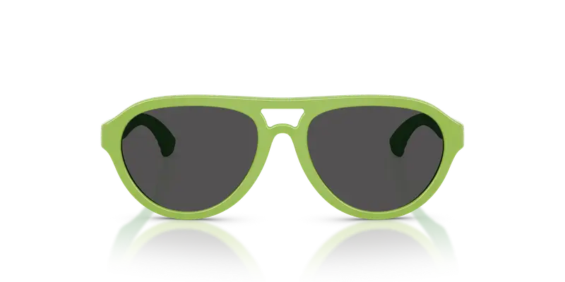 Burberry Bambino JB4005U 418287 Occhiali da sole Iniettato Verde Grigio Pilot Normale miniatura 2
