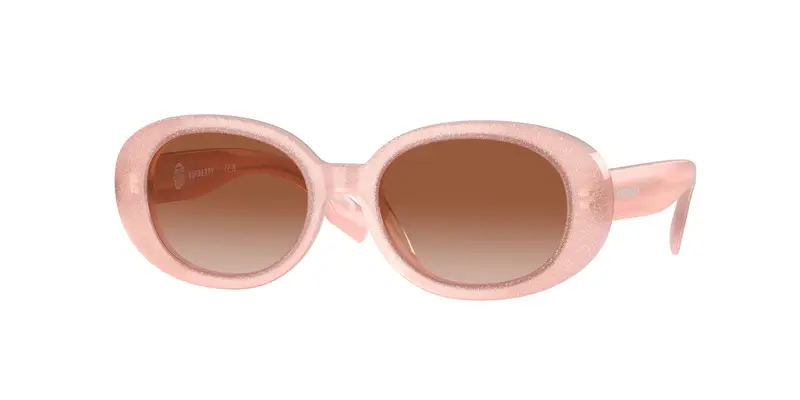 Burberry Bambino JB4339  392313 Occhiali da sole Acetato Rosa Marrone Rotonda Normale Sfumato