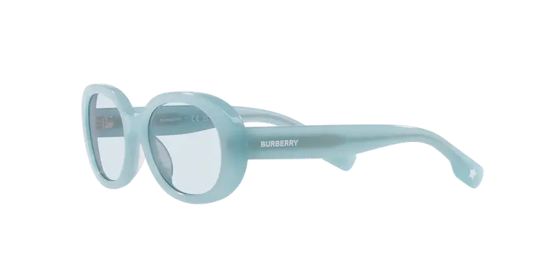 Burberry Bambino JB4339 392580 Occhiali da sole Acetato Blu Blu Rotonda Normale miniatura 3