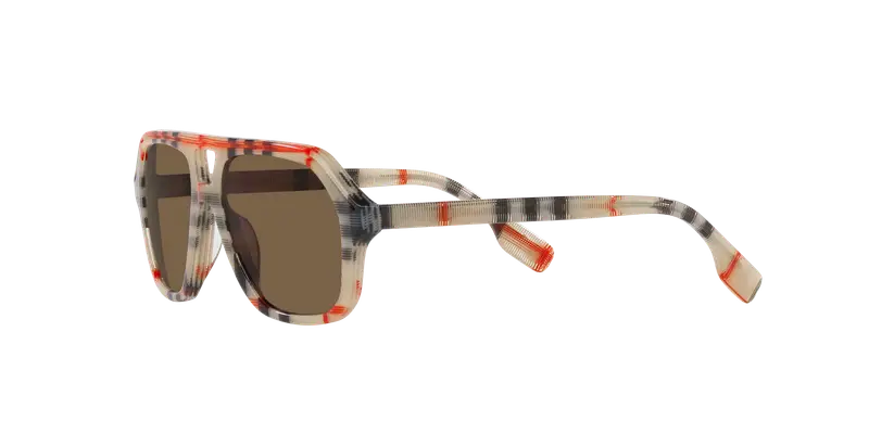 Burberry Bambino JB4340 377873 Occhiali da sole Acetato Marrone Marrone Geometrica Normale miniatura 3