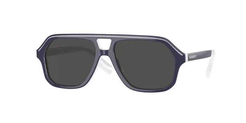 Burberry Bambino JB4340  392687 Occhiali da sole Acetato Blu Grigio Geometrica Normale