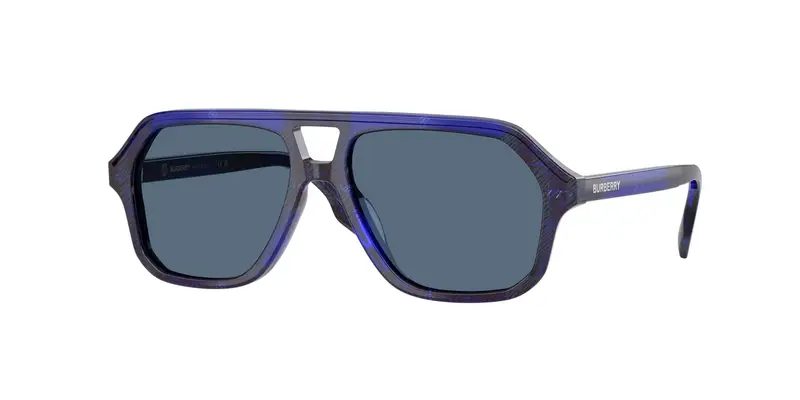Burberry Bambino JB4340 411480 Occhiali da sole Acetato Blu Blu Geometrica Normale