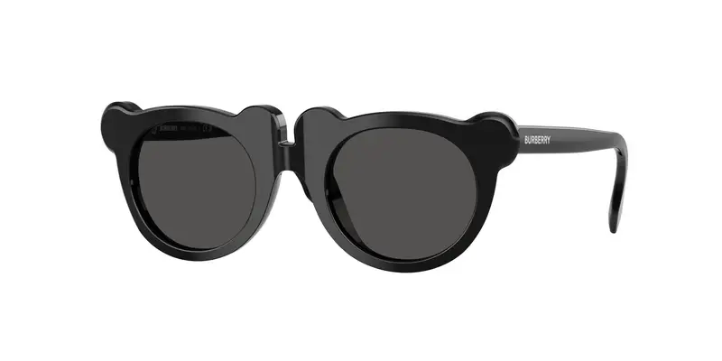 Burberry Bambino JB4355 300187 Occhiali da sole Acetato Nero Grigio Rotonda Normale