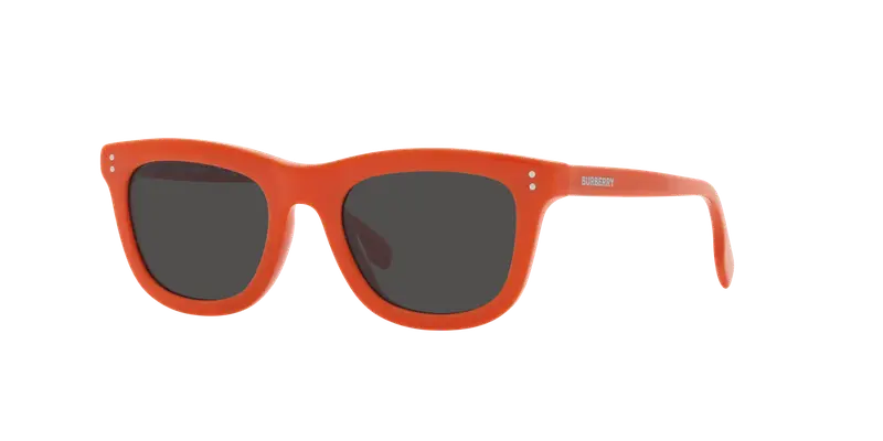 Burberry Bambino JB4356 393887 Occhiali da sole Acetato Arancione Grigio Pillow Normale miniatura 2