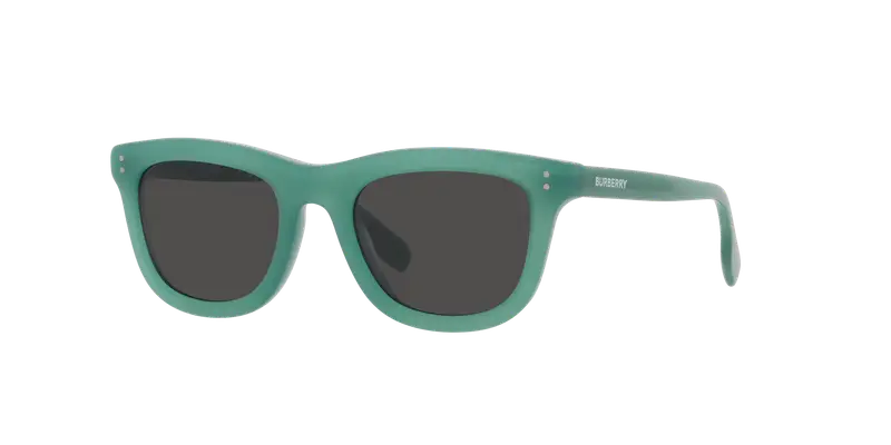 Burberry Bambino JB4356 397487 Occhiali da sole Acetato Blu Grigio Pillow Normale miniatura 2