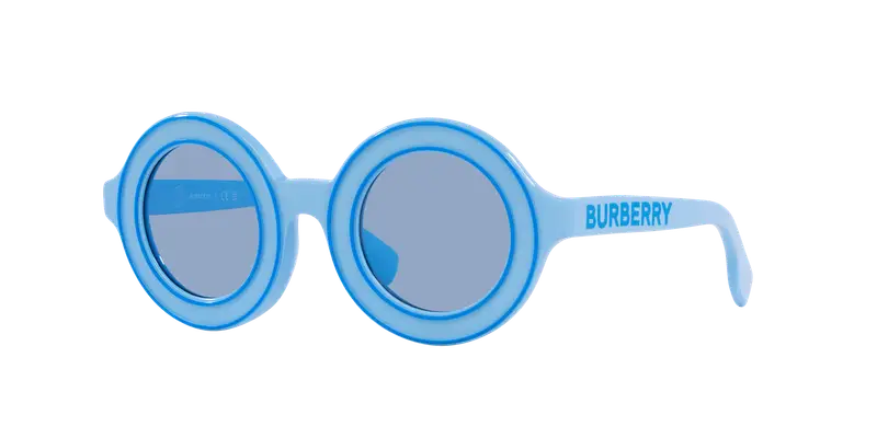 Burberry Bambino JB4386 404572 Occhiali da sole Acetato Blu Blu Rotonda Normale miniatura 2