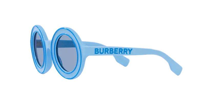 Burberry Bambino JB4386 404572 Occhiali da sole Acetato Blu Blu Rotonda Normale miniatura 3