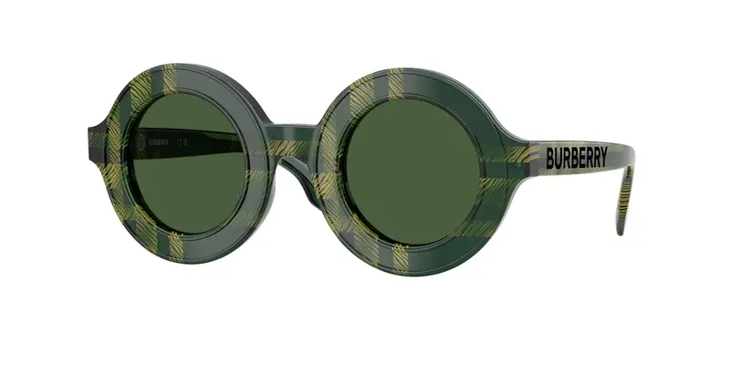 Burberry Bambino JB4386 412571 Occhiali da sole Acetato Verde Verde Rotonda Normale