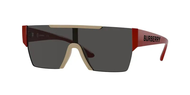 Burberry Bambino JB4387  404787 Occhiali da sole Iniettato Beige Grigio Squadrata Normale