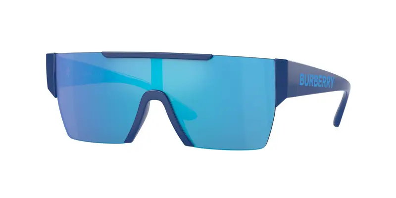 Burberry Bambino JB4387  404825 Occhiali da sole Iniettato Blu Verde Squadrata Specchiate