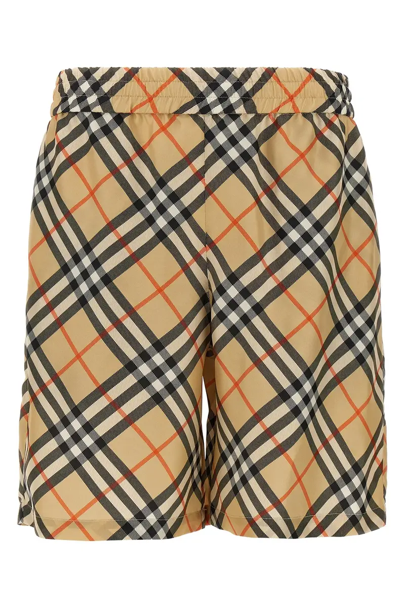 Bermuda Seta Check Beige