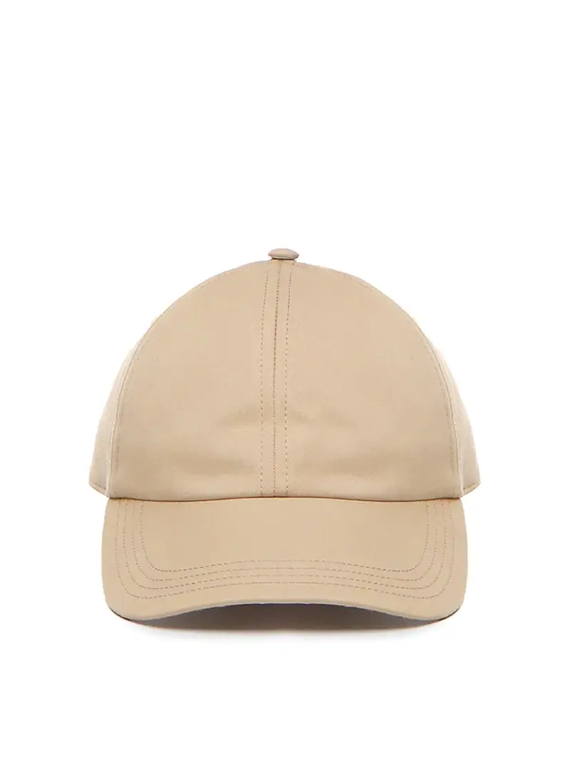 Berretto da baseball in misto cotone Beige