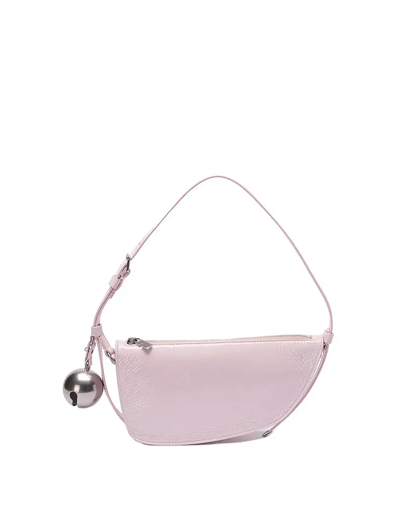 Borsa mini scudo a tracolla Rosa Chiaro