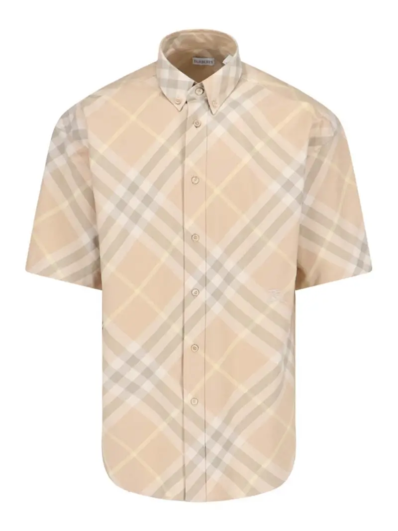 Camicia Check Beige