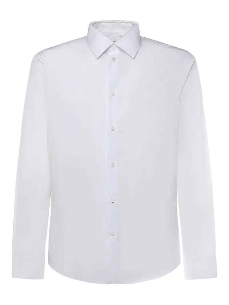 Camicia in popeline di cotone Beige