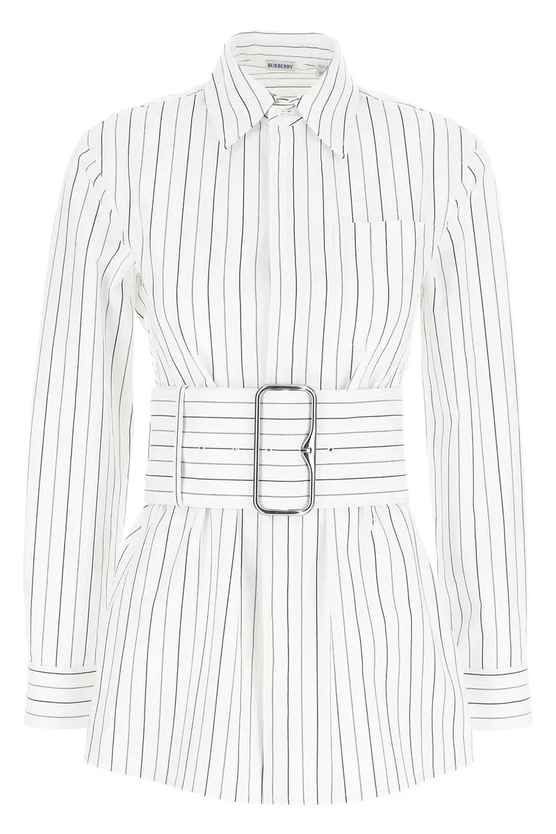 Camicia Righe Bianco