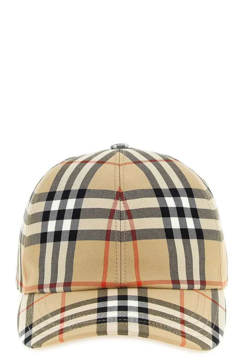 Cappellino Burberry Check Beige