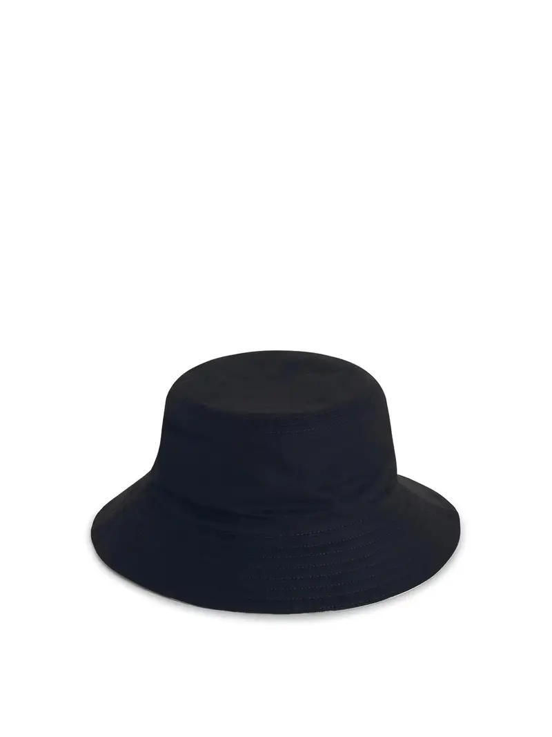 Cappello di cotone nero secchio