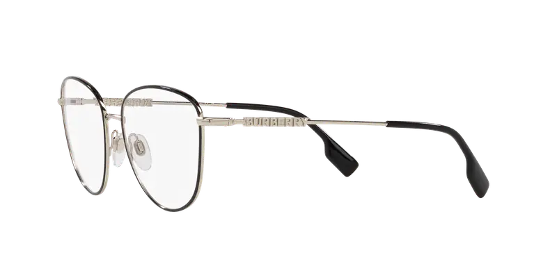 Burberry Donna BE1376 VIRGINIA 1109 Montature da vista Acciaio Nero Trasparente Pantos Normale miniatura 3