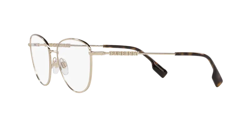Burberry Donna BE1376 VIRGINIA 1340 Montature da vista Acciaio Oro Trasparente Pantos Normale miniatura 3