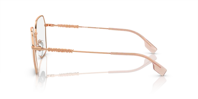 Burberry Donna BE1381 1337 Montature da vista Acciaio Oro Trasparente Geometrica Normale miniatura 3