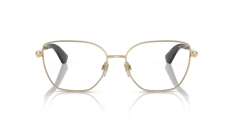 Burberry Donna BE1390 1109 Montature da vista Acciaio Oro Trasparente Cat Eye Normale miniatura 2