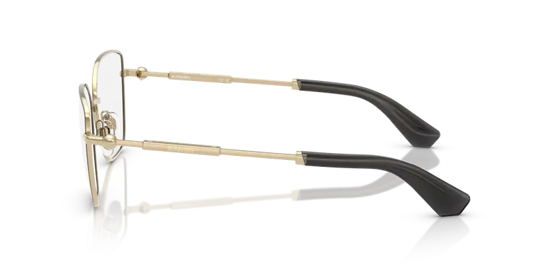 Burberry Donna BE1390 1326 Montature da vista Acciaio Nero Trasparente Cat Eye Normale miniatura 3