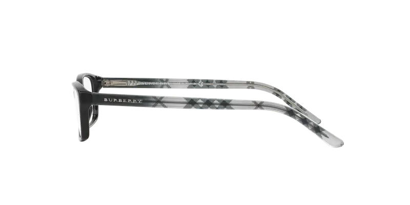 Burberry Donna BE2073 3164 Montature da vista Acetato Nero Trasparente Pillow Normale miniatura 2