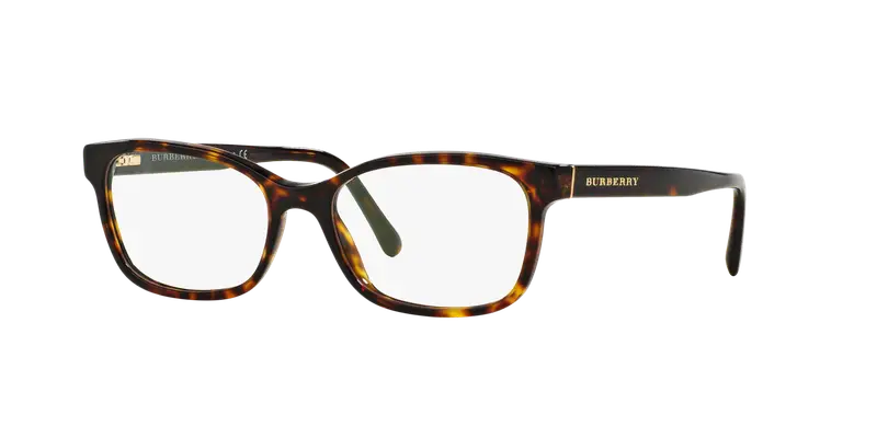 Burberry Donna BE2201 3002 Montature da vista Acetato Marrone Trasparente Squadrata Normale