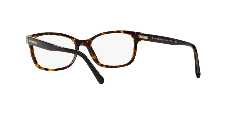 Burberry Donna BE2201 3002 Montature da vista Acetato Marrone Trasparente Squadrata Normale miniatura 3