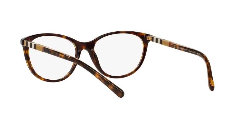 Burberry Donna BE2205 3002 Montature da vista Acetato Marrone Trasparente Squadrata Normale miniatura 3