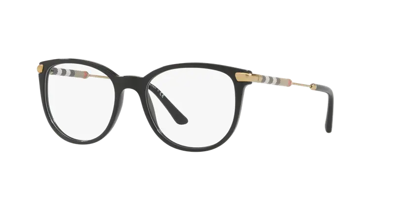 Burberry Donna BE2255Q 3001 Montature da vista Acetato Nero Trasparente Squadrata Normale