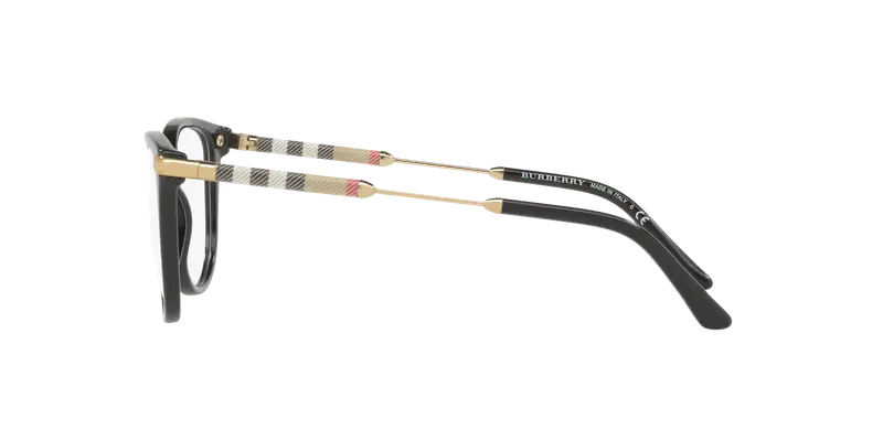 Burberry Donna BE2255Q 3001 Montature da vista Acetato Nero Trasparente Squadrata Normale miniatura 2